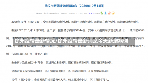 徐州疫情最新情况/徐州疫情最新消息今天新增病例-第2张图片