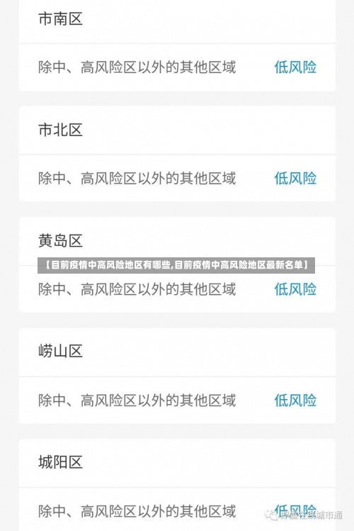 【目前疫情中高风险地区有哪些,目前疫情中高风险地区最新名单】-第2张图片