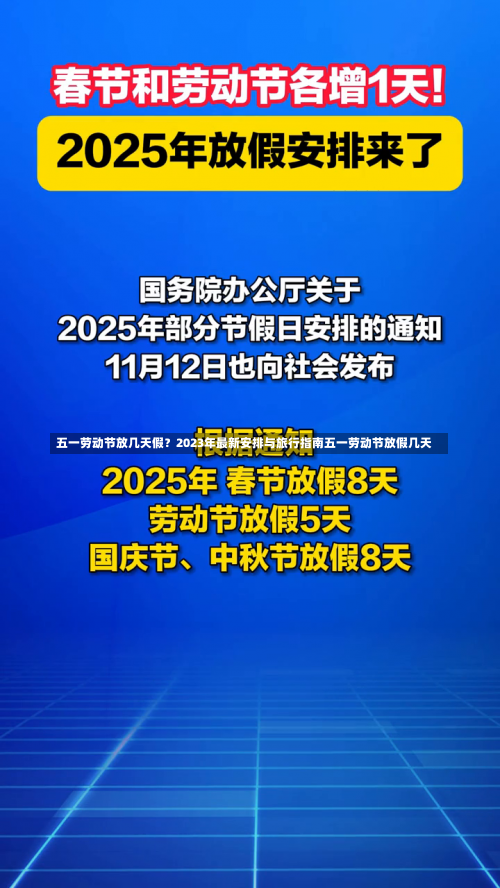 五一劳动节放几天假？2023年最新安排与旅行指南五一劳动节放假几天-第1张图片