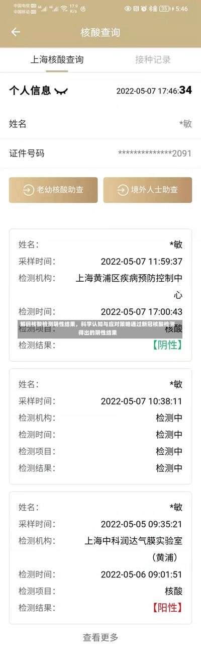 解码核酸检测阴性结果，科学认知与应对策略通过新冠核酸检测得出的阴性结果-第2张图片