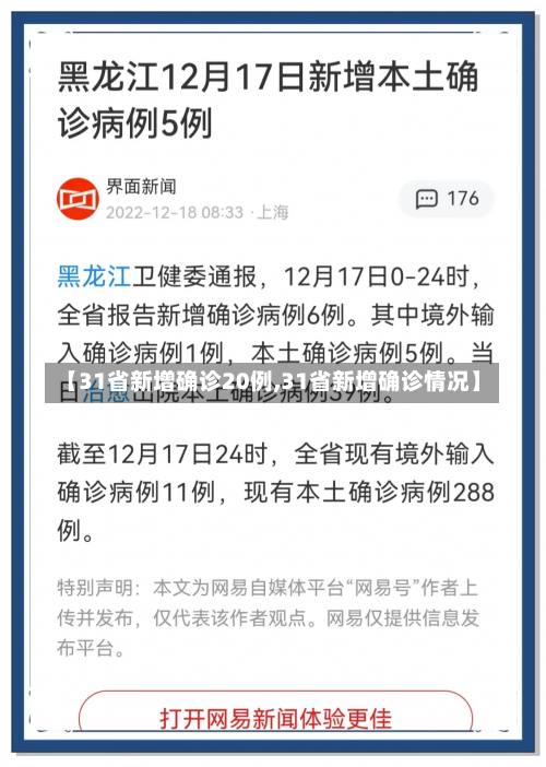 【31省新增确诊20例,31省新增确诊情况】-第1张图片