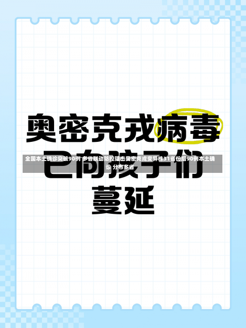 全国本土确诊突破90例 多省联动防控阻击奥密克戎变异株31省份增90例本土确诊 分布多省-第1张图片