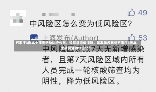 石家庄3例本土病例活动轨迹公布，追踪病毒传播链，筑牢防疫防线石家庄3例本土病例活动轨迹公布-第1张图片