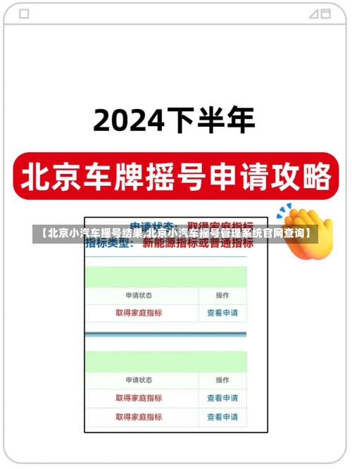 【北京小汽车摇号结果,北京小汽车摇号管理系统官网查询】-第1张图片