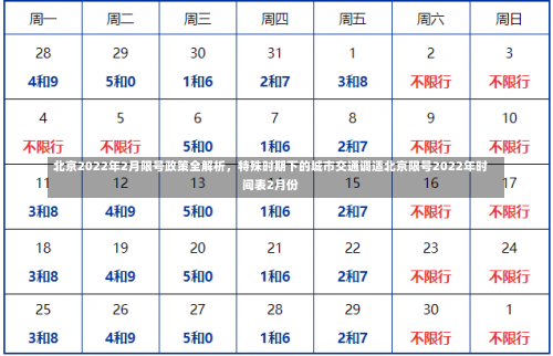 北京2022年2月限号政策全解析，特殊时期下的城市交通调适北京限号2022年时间表2月份-第2张图片