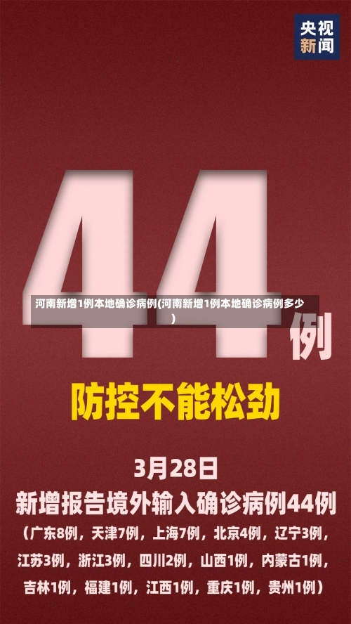 河南新增1例本地确诊病例(河南新增1例本地确诊病例多少)-第3张图片