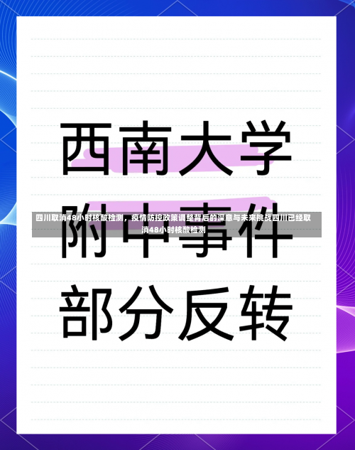 四川取消48小时核酸检测，疫情防控政策调整背后的深意与未来挑战四川已经取消48小时核酸检测-第2张图片