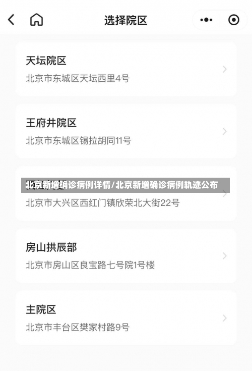 北京新增确诊病例详情/北京新增确诊病例轨迹公布-第3张图片