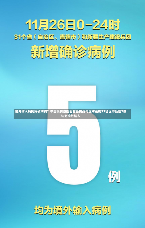 境外输入病例突破防线？中国疫情防控面临新挑战与应对策略31省区市新增7例均为境外输入-第1张图片