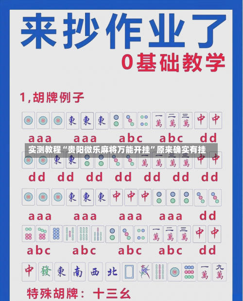 实测教程“贵阳微乐麻将万能开挂”原来确实有挂-第3张图片