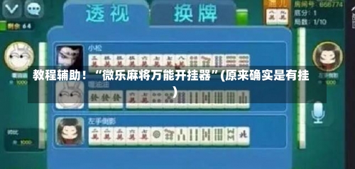 教程辅助！“微乐麻将万能开挂器	”(原来确实是有挂)-第1张图片