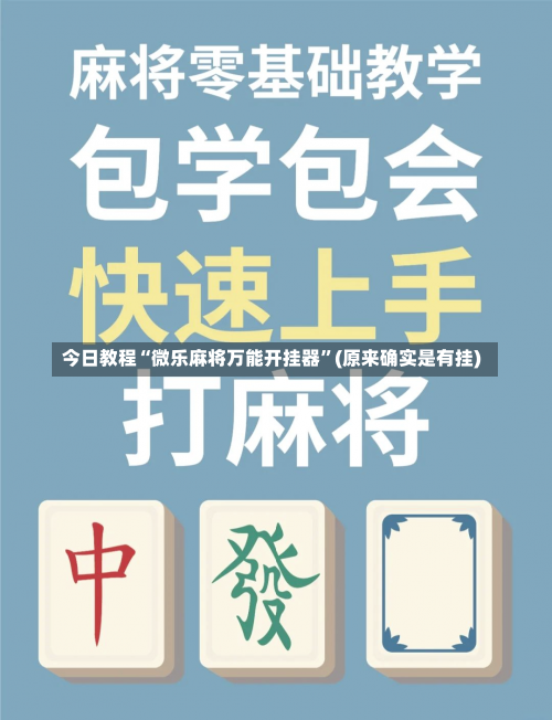 今日教程“微乐麻将万能开挂器”(原来确实是有挂)-第3张图片