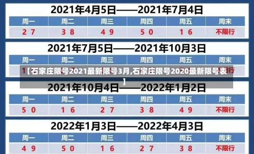 【石家庄限号2021最新限号3月,石家庄限号2020最新限号表】-第3张图片