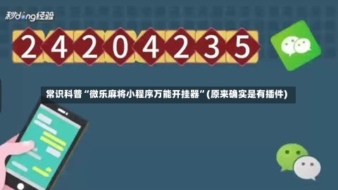 常识科普“微乐麻将小程序万能开挂器”(原来确实是有插件)-第2张图片