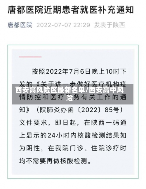 西安高风险区最新名单/西安高中风险-第2张图片