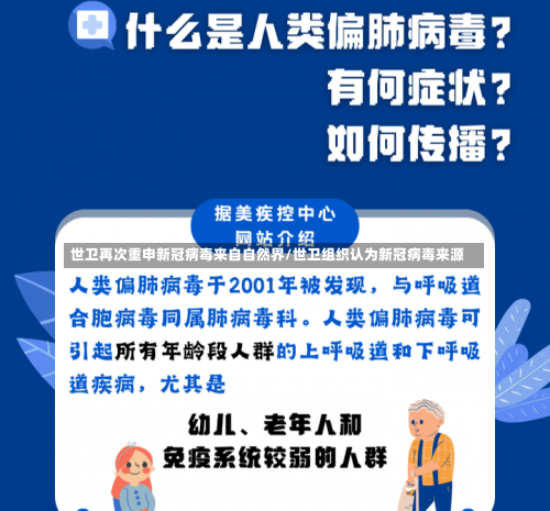 世卫再次重申新冠病毒来自自然界/世卫组织认为新冠病毒来源-第1张图片