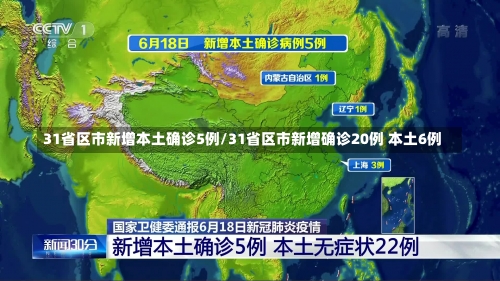 31省区市新增本土确诊5例/31省区市新增确诊20例 本土6例-第1张图片