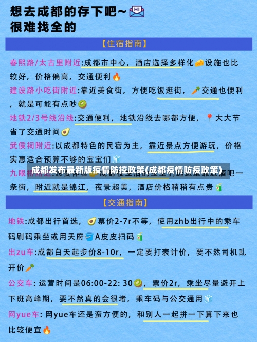 成都发布最新版疫情防控政策(成都疫情防疫政策)-第3张图片