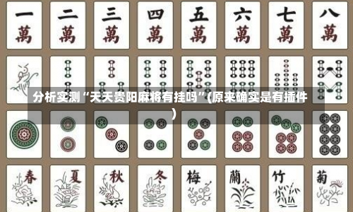 分析实测“天天贵阳麻将有挂吗”(原来确实是有插件)-第1张图片