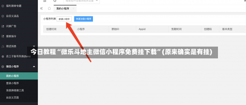 今日教程“微乐斗地主微信小程序免费挂下载”(原来确实是有挂)-第1张图片