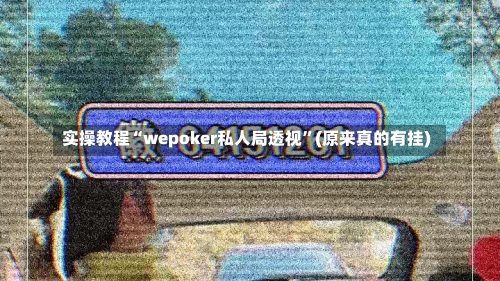 实操教程“wepoker私人局透视	”(原来真的有挂)-第1张图片