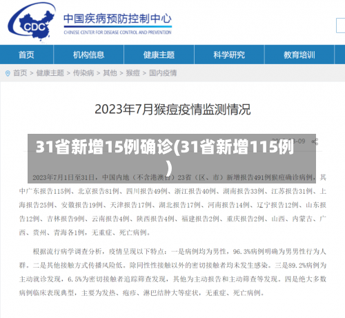 31省新增15例确诊(31省新增115例)-第3张图片