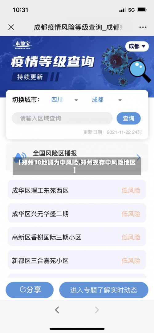 【郑州10地调为中风险,郑州现存中风险地区】-第1张图片