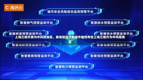 上海三地升级为中风险地区	，精准防控下的城市韧性考验上海三地升为中风险地区-第1张图片