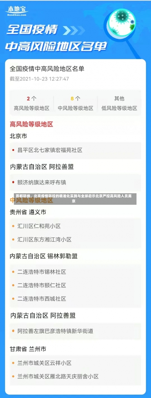 首都防线	，北京疫情防控的精准化实践与全球启示北京严控高风险人员离京-第1张图片