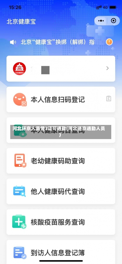 河北环京人员凭3证可通勤(河北进京通勤人员)-第1张图片