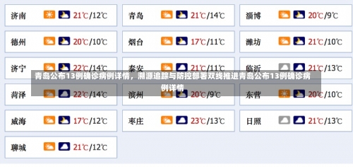 青岛公布13例确诊病例详情，溯源追踪与防控部署双线推进青岛公布13例确诊病例详情-第1张图片