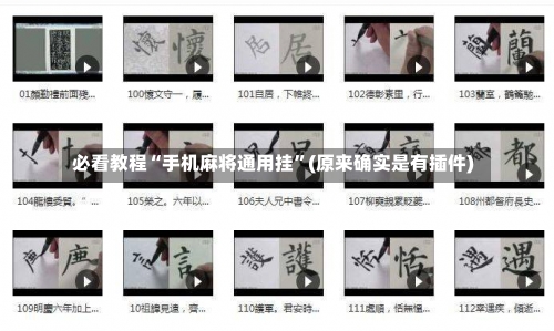 必看教程“手机麻将通用挂”(原来确实是有插件)-第1张图片