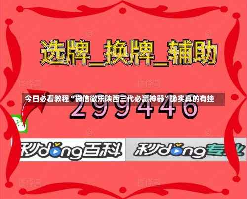 今日必看教程“微信微乐陕西三代必赢神器”确实真的有挂-第2张图片