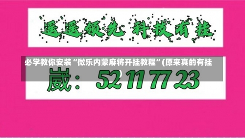 必学教你安装“微乐内蒙麻将开挂教程”(原来真的有挂)-第3张图片