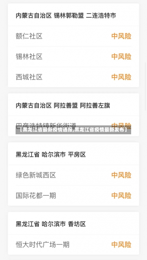 【黑龙江省最新疫情通报,黑龙江省疫情最新发布】-第1张图片
