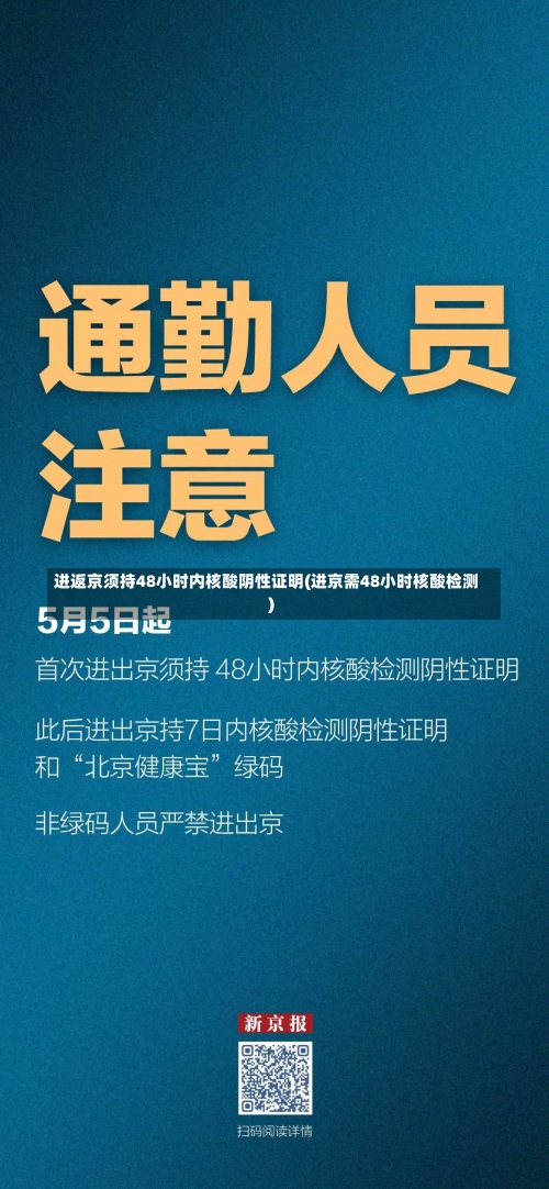 进返京须持48小时内核酸阴性证明(进京需48小时核酸检测)-第1张图片