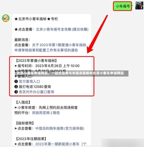 北京小客车申请网站，一站式指南与关键流程解析北京小客车申请网站-第1张图片