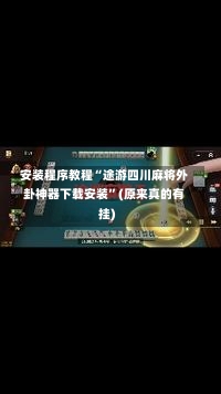 安装程序教程“途游四川麻将外卦神器下载安装”(原来真的有挂)-第2张图片