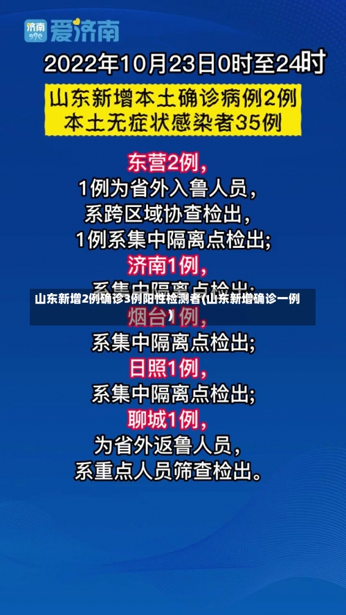 山东新增2例确诊3例阳性检测者(山东新增确诊一例)-第2张图片