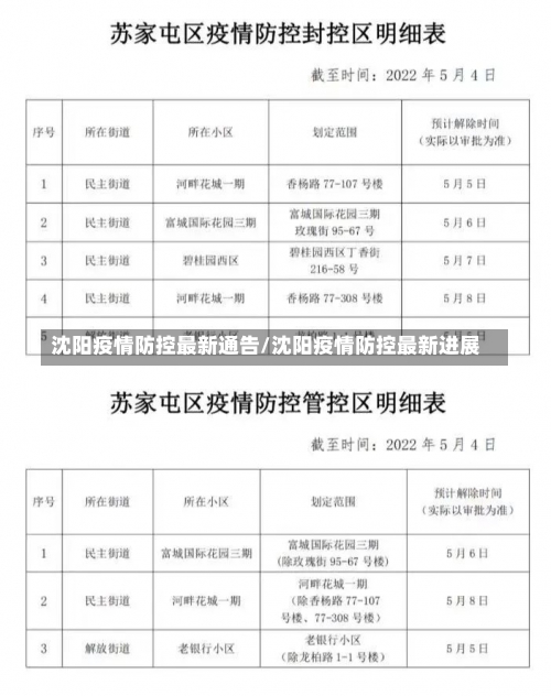 沈阳疫情防控最新通告/沈阳疫情防控最新进展-第1张图片