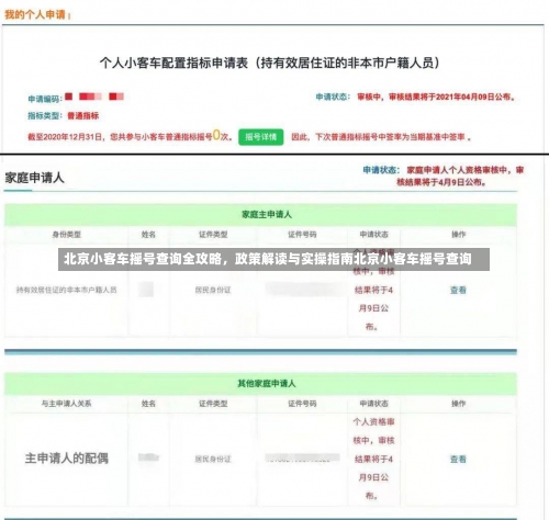 北京小客车摇号查询全攻略，政策解读与实操指南北京小客车摇号查询-第1张图片