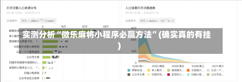 实测分析“微乐麻将小程序必赢方法”(确实真的有挂)-第1张图片