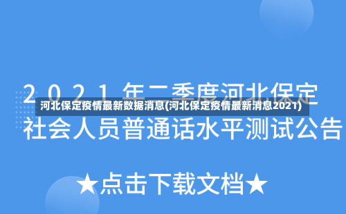 河北保定疫情最新数据消息(河北保定疫情最新消息2021)-第1张图片