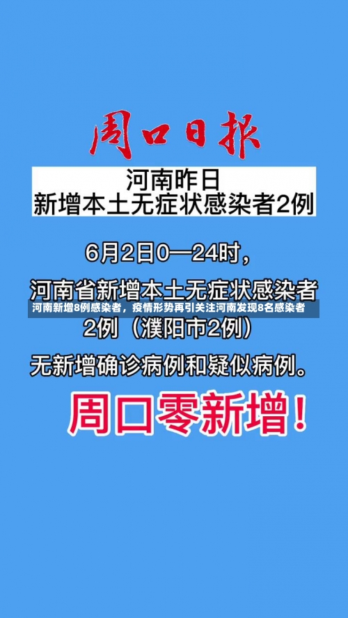 河南新增8例感染者	，疫情形势再引关注河南发现8名感染者-第1张图片