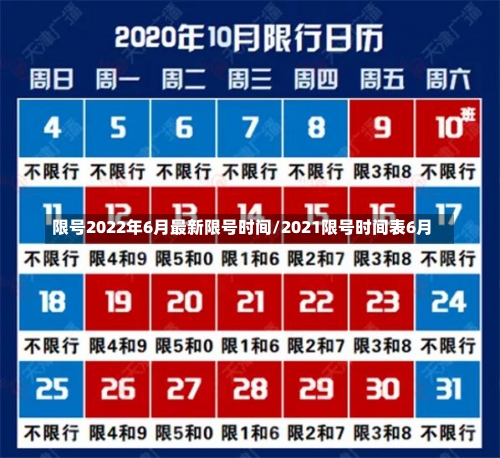 限号2022年6月最新限号时间/2021限号时间表6月-第3张图片