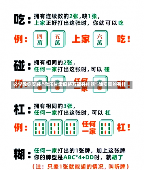 必学教你安装“微乐甘肃麻将万能开挂器”确实真的有挂-第2张图片