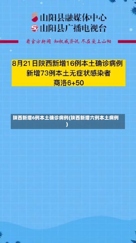 陕西新增6例本土确诊病例(陕西新增六例本土病例)-第1张图片