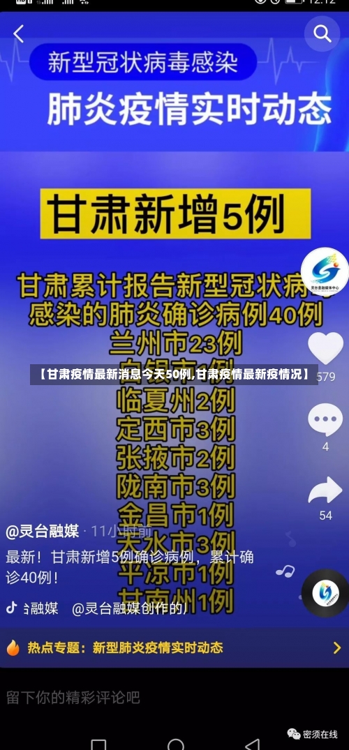 【甘肃疫情最新消息今天50例,甘肃疫情最新疫情况】-第1张图片