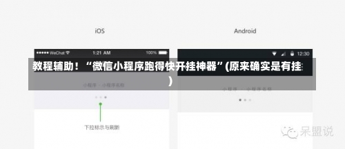 教程辅助！“微信小程序跑得快开挂神器”(原来确实是有挂)-第1张图片