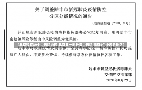 【北京现有39个中风险地区,北京又一地升级中风险 现有5个中风险地区】-第1张图片